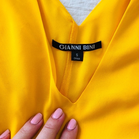 Yellow Cape Blouse - Picture 3 of 3